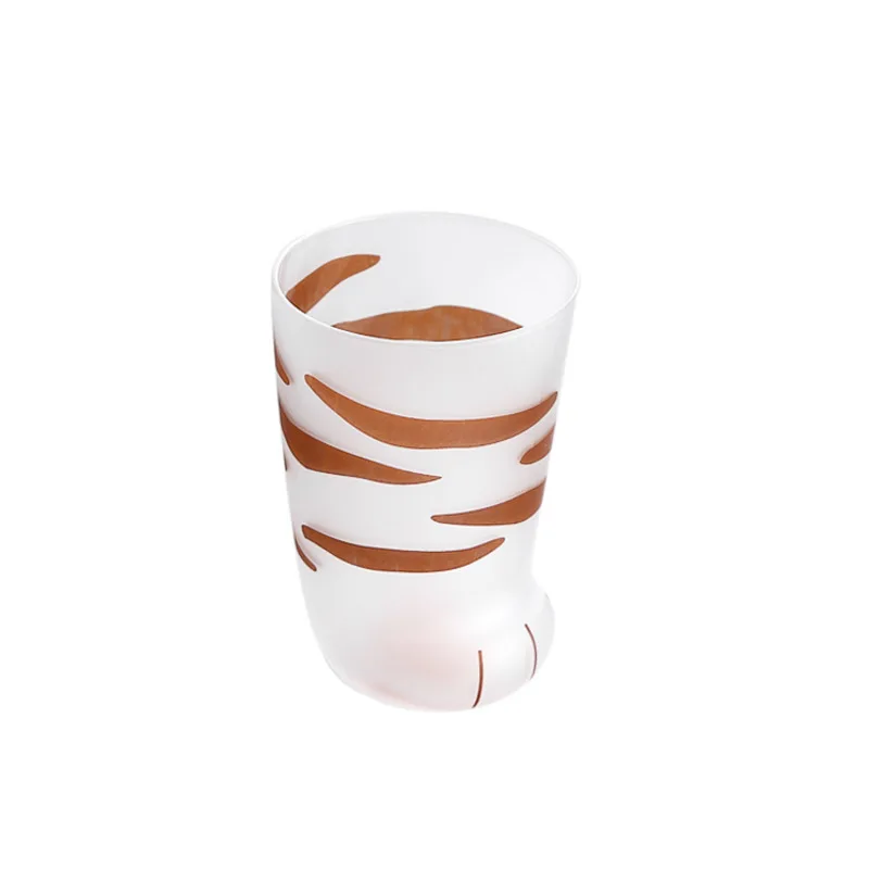 JOUDOO Creative Cute Cat Paws Glass Tiger Mug Office Coffee Tumbler Personality Breakfast Milk Porcelain Cup Gift 35 | Дом и сад