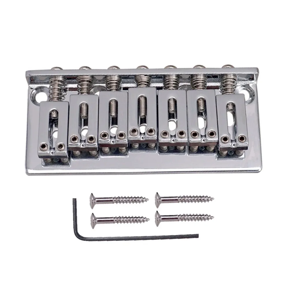 7 String Fixed Saddle Bridge for Electric Guitar Strings Through Body | Спорт и развлечения