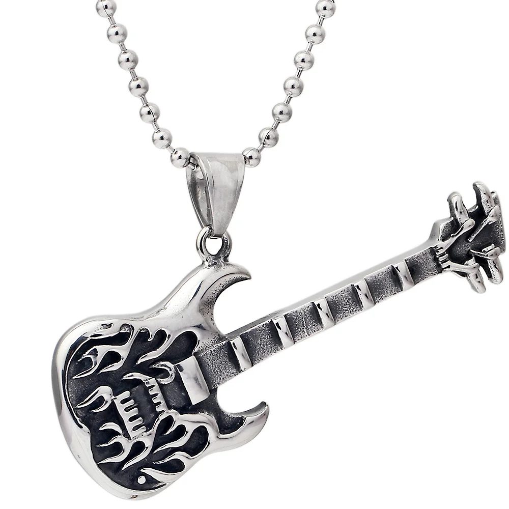 Ожерелье из нержавеющей стали для мужчин ожерелье гитары|necklace price|necklace lovenecklace