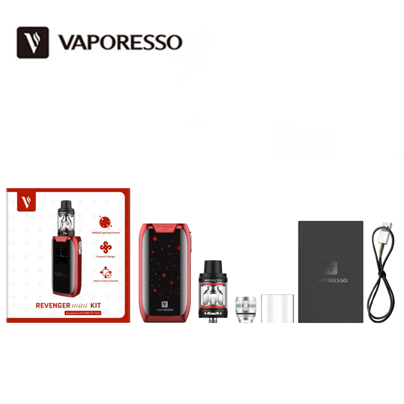 Оригинальный Vaporesso Revenger Mini Kit Vape с 85 Вт Box Mod 2/3. 5 мл NRG SE Танк 2500 мАч встроенный