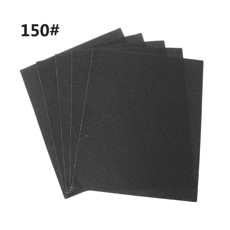 

5pcs Waterproof Sandpaper Water Sand Paper Polishing Cloth 120-2000 Mesh Water Amber Bodhi