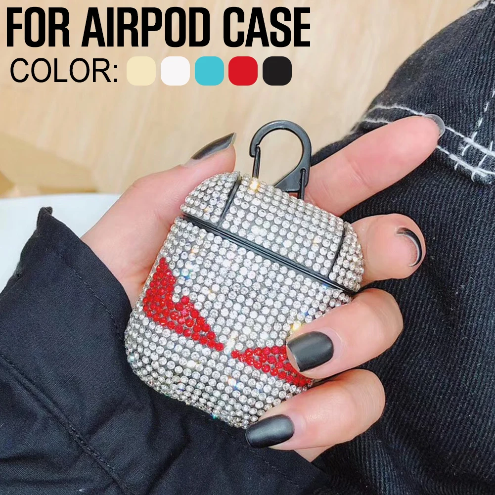 Роскошные Rhinestone 1 шт. Bluetooth беспроводные наушники чехол для AirPods защитный чехол Аксессуары для Apple Airpods зарядная коробка