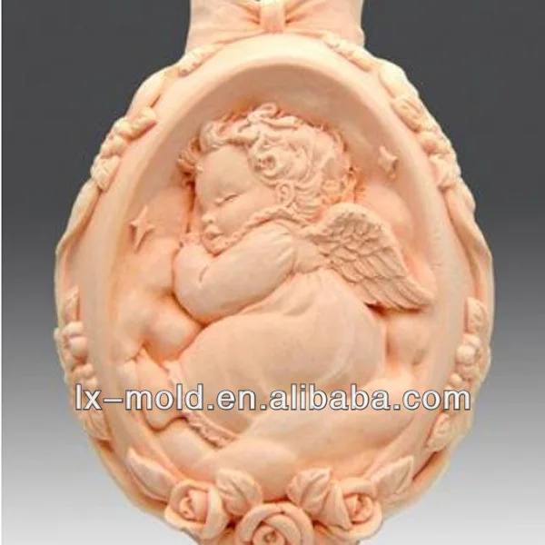 3d Спящий ребенок в розовой Колыбель силиконовые формы для мыла 3 d Форма Для