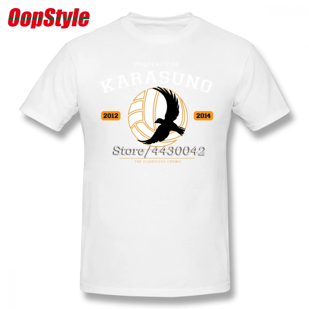 Мужская хлопковая футболка Haikyuu Team Karasuno большие размеры 4XL 5XL 6XL Camiseta | одежда