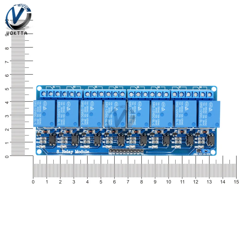 DC 12 В 8 канальный релейный модуль с оптомуфтой для Arduino UNO Mega 2560 1280 ARM PIC AVR реле