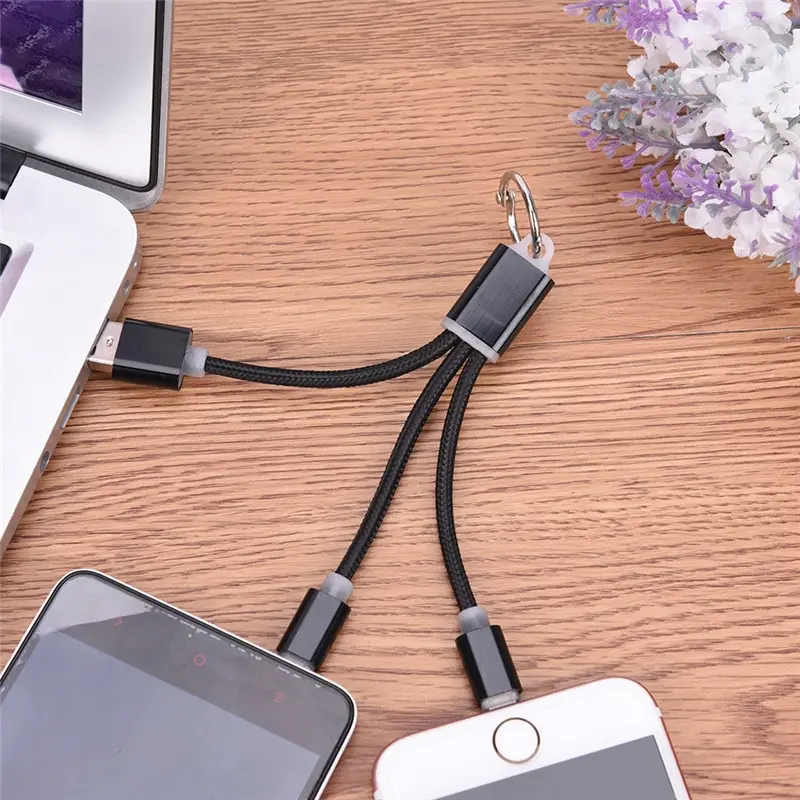 13 5 см USB кабель металлический брелок Micro для передачи данных зарядное устройство