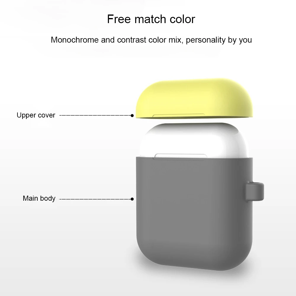 Силиконовый наушник чехол для i7 TWS AirPods крышки корпуса противоударный защитный