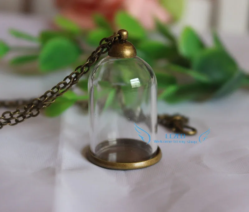 Бесплатная доставка! 10 комплектов прозрачный стеклянный купол Колокол 30x20 мм с