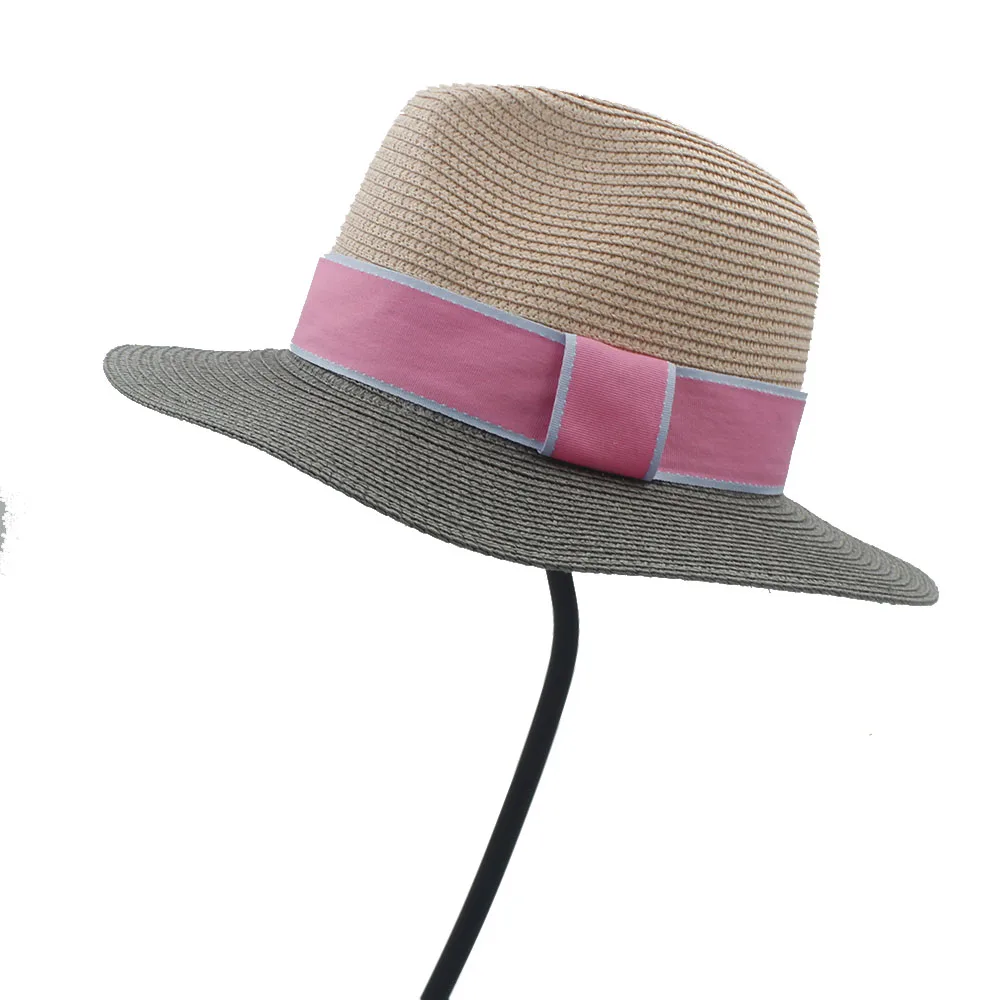 Новинка 2017 модная женская Солнцезащитная шляпа для женщин Соломенная пляжная с