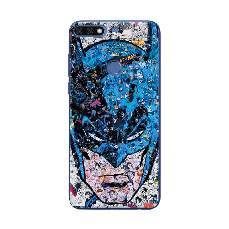 Очаровательный чехол для телефона Marvel Hero Captain America Huawei Y7Prime 2018 Человек-паук