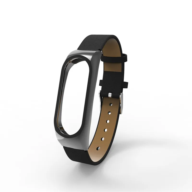 PU Leather Wrist Strap For Mi Band 2 OLED Smart Bracelet | Accessories