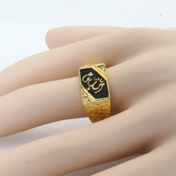 Мусульманское кольцо с надписью allah для мужчин и женщин очаровательное арабское