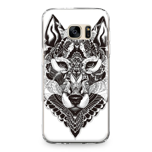 Для Samsung Galaxy J3 J5 J7 A3 A5 A8 2015 2016 2017 2018 задняя крышка круто тату в виде животного