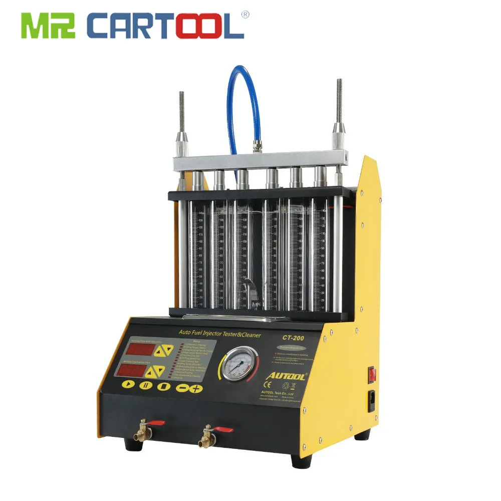 AUTOOL CT200 6 4 цилиндра ультразвуковой распылитель топлива инжектор машина для