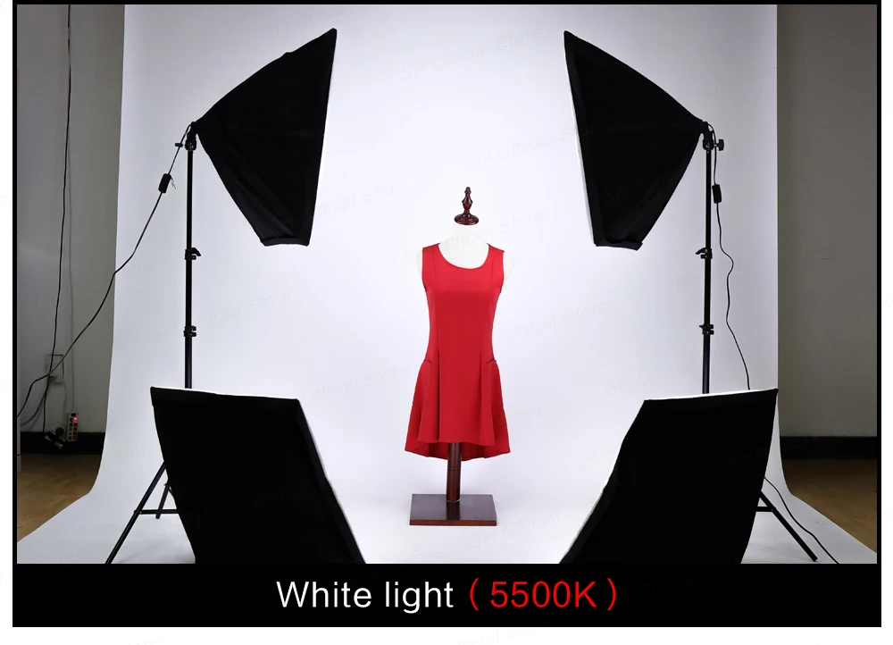 Фотостудия прямоугольная фотография Мягкая коробка 8 Led 20 W комплект освещения для фотосъемки 2 световая подставка 2 Мягкая коробка сумка для переноски для камеры