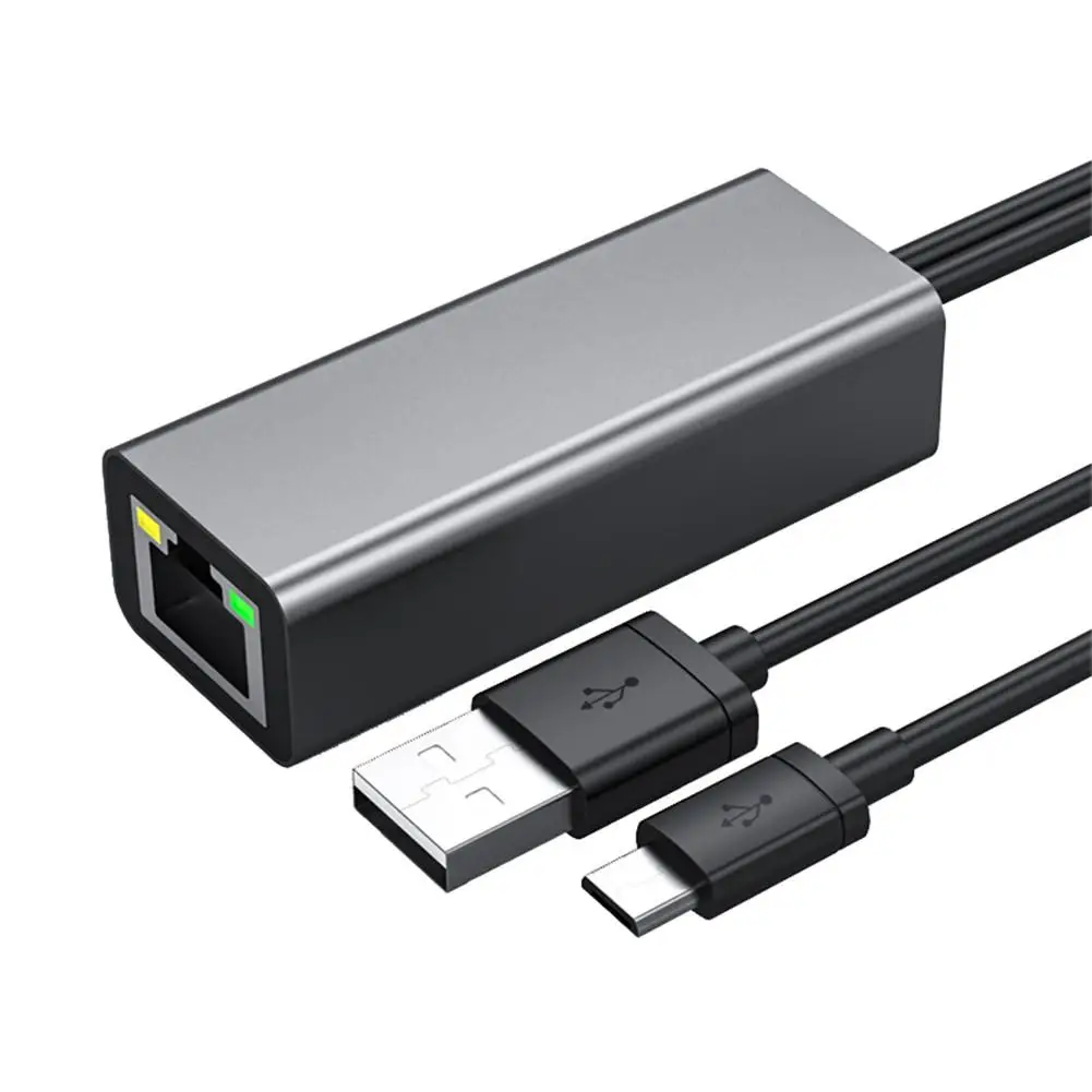 Кабель переходник Fire TV HD 480 Мбит/с Micro USB 2 0 RJ45 Ethernet 10/100 для Google Home/Chromecast
