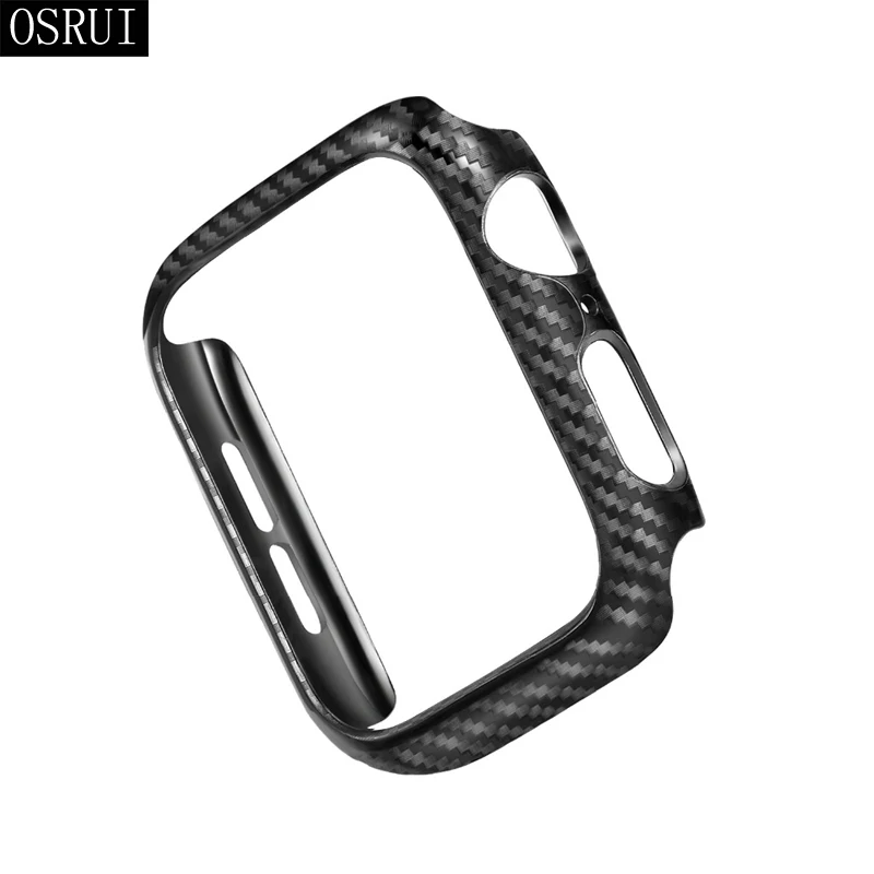 Карбоновый защитный чехол для Apple Watch band correa iwatch 42 мм 38 мм 44 мм 40 мм 5 3 Чехлы бампер Apple watch 4 аксессуары