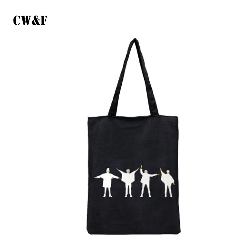 Новая Холщовая Сумка через плечо простая Студенческая сумка для покупок