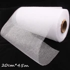 HAOCHU 8 ''широкая белоснежная органза в рулоне, тюль, сделай сам, скатерти, юбка-пачка, ткань для будущей мамы, украшение для свадебной вечеринки, 45 мрулон