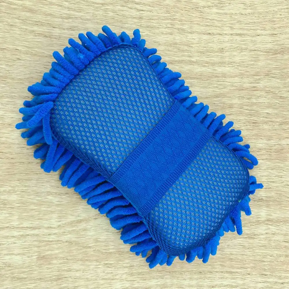 

Microfiber Car Cleaning Wash Detailing Glove Autombile Washing Clean Towel Duster Brush Clay Bar Sponge Blue Rag Accessories