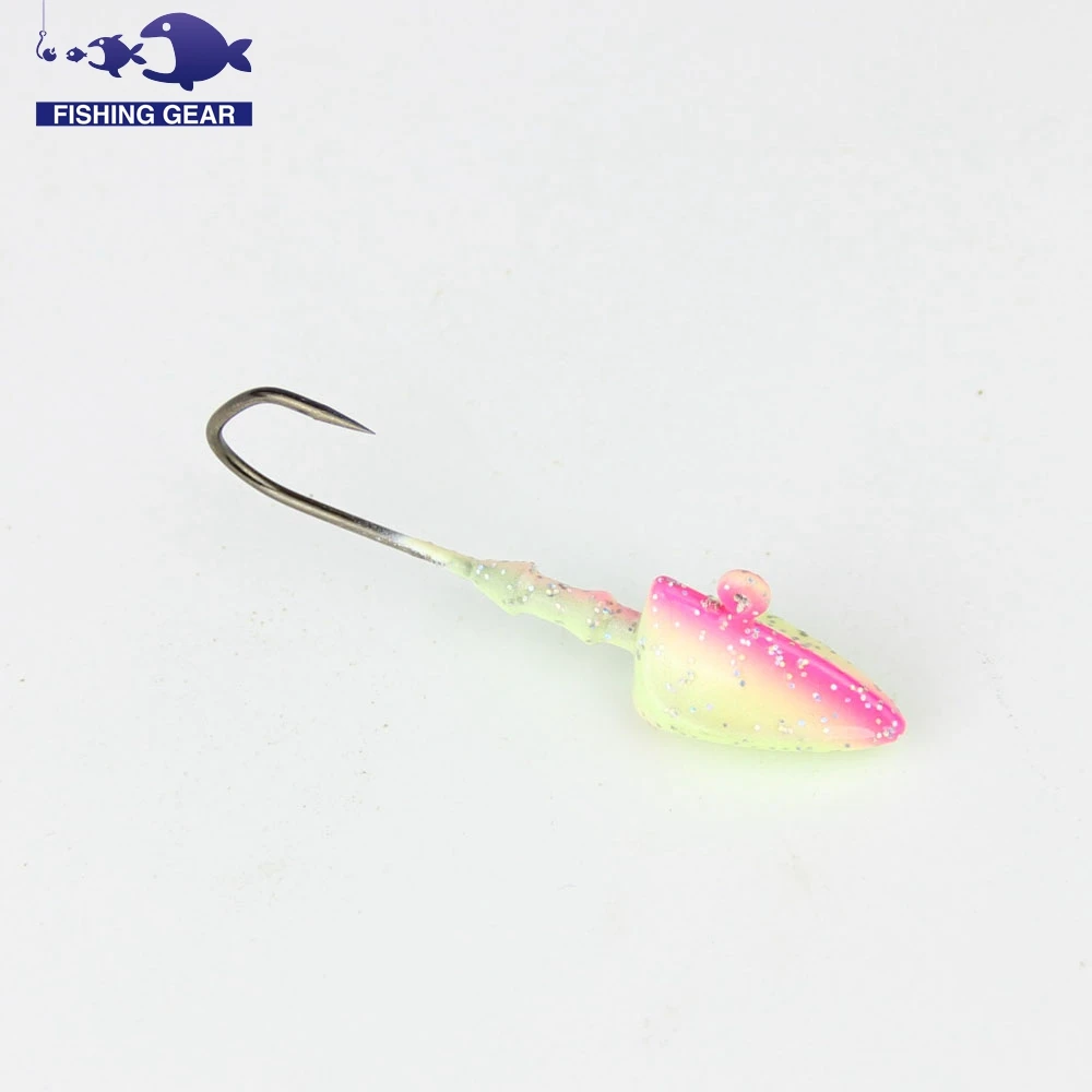 14g fishing lead jig head hook 3pcs sea bass ice carp hooks triangle bait leurre peche pesca | Спорт и развлечения