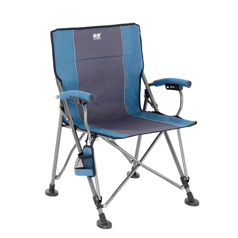 

2019 Factory direct sales outdoor folding chair self-driving camping chair armrest folding computer chair multi-function fish