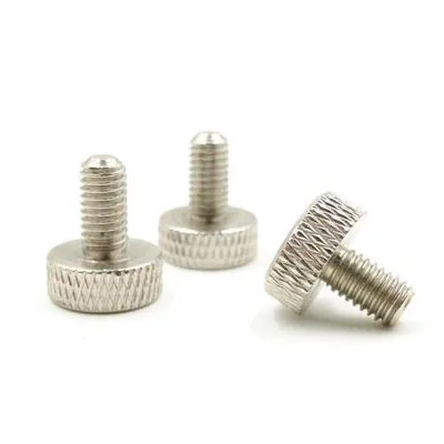 2 шт. M6 ручной винт с круглой головкой накатывающий текстурированный болт