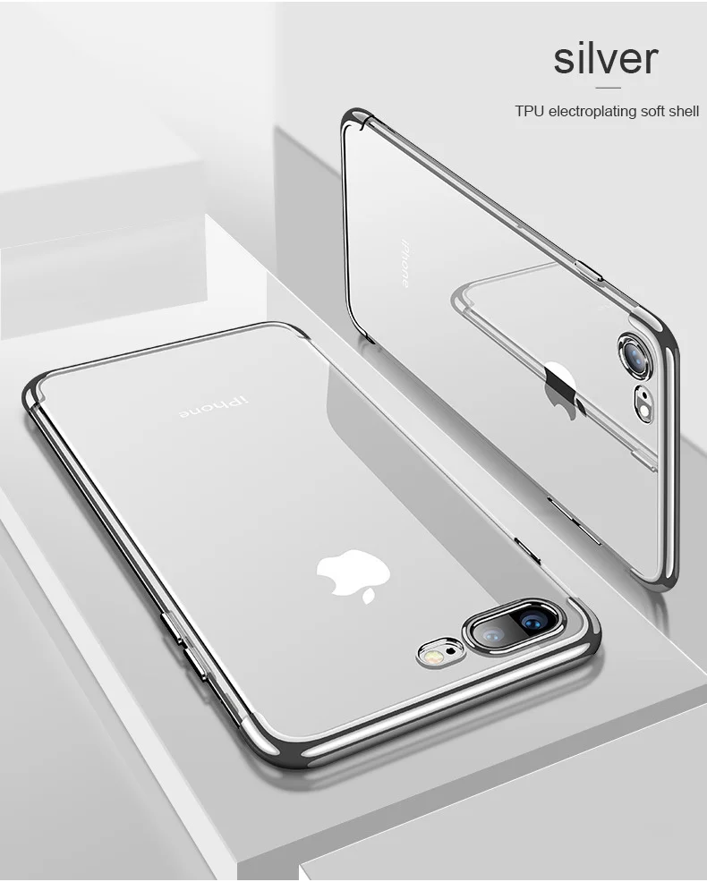 Прозрачный чехол для мобильного телефона SIXEVE из ТПУ iPhone 6 s 7 8 Plus X XS MAX XR 6Plus 7Plus