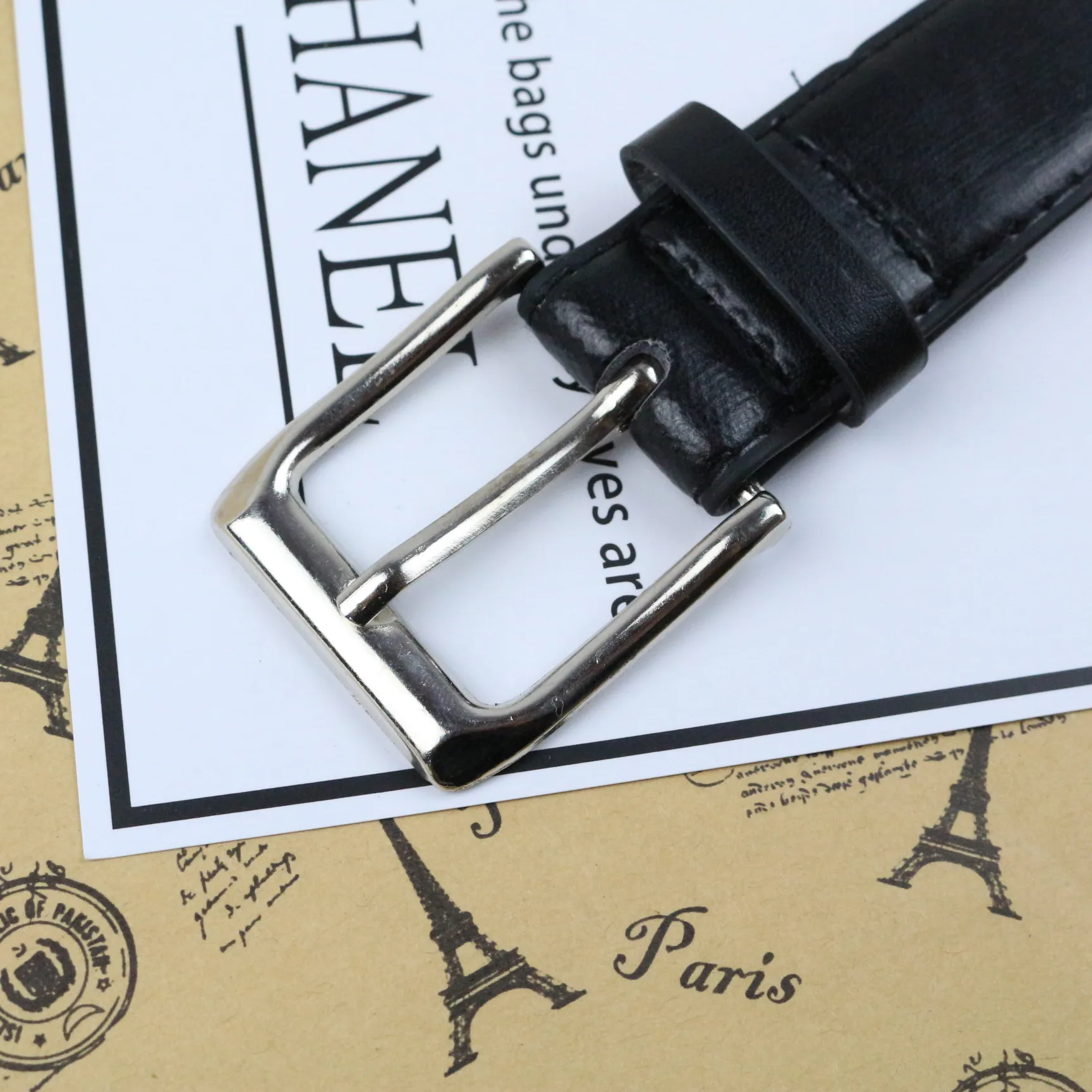 Мужской кожаный ремень высокого качества с пряжкой классический винтажный для