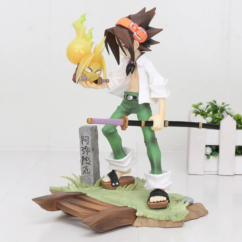 no box " ARTFX J аниме шаман король Yoh Asakura Haou Asakura 1/8 масштаб в коробке 18 см ПВХ фигурка коллекция модель куклы игрушки подарок - Цвет: no box