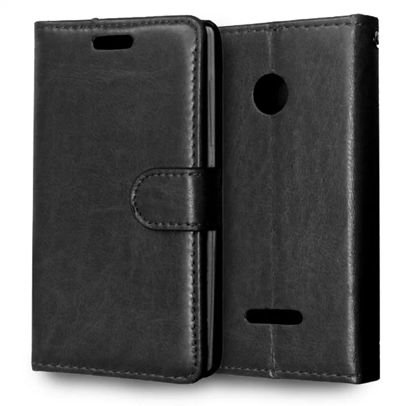 Роскошный Черный 3 карточек Стенд кожаный флип Fundas Coque чехол для microsoft Nokia Lumia 435 N435 535 N535 625 N625 830 N830 крышка