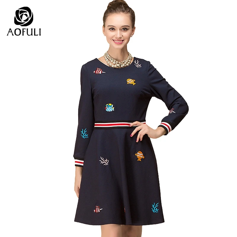 Женское классическое платье до колена M/L/XL/4XL зимнее облегающее А-силуэта длиной