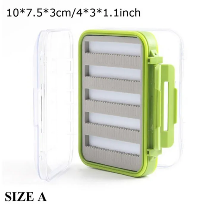 Maximumcatch Fly Box водонепроницаемый щелевой пены высокой плотности 4 размера Fly рыболовные снасти Коробка - Цвет: Size A Model 2