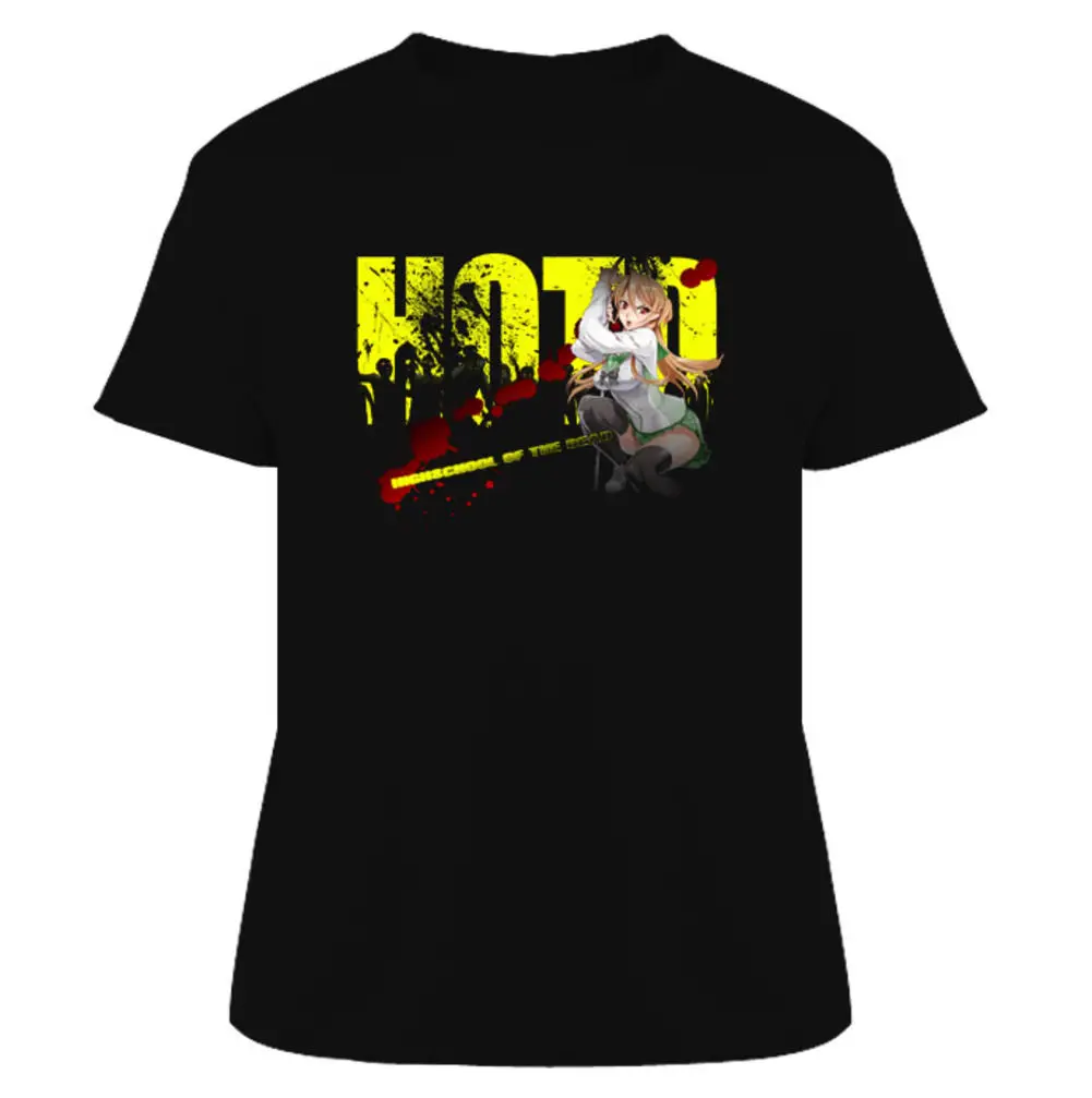 Футболка из аниме Школа мертвых футболка с героями мультфильмов Мужская унисекс