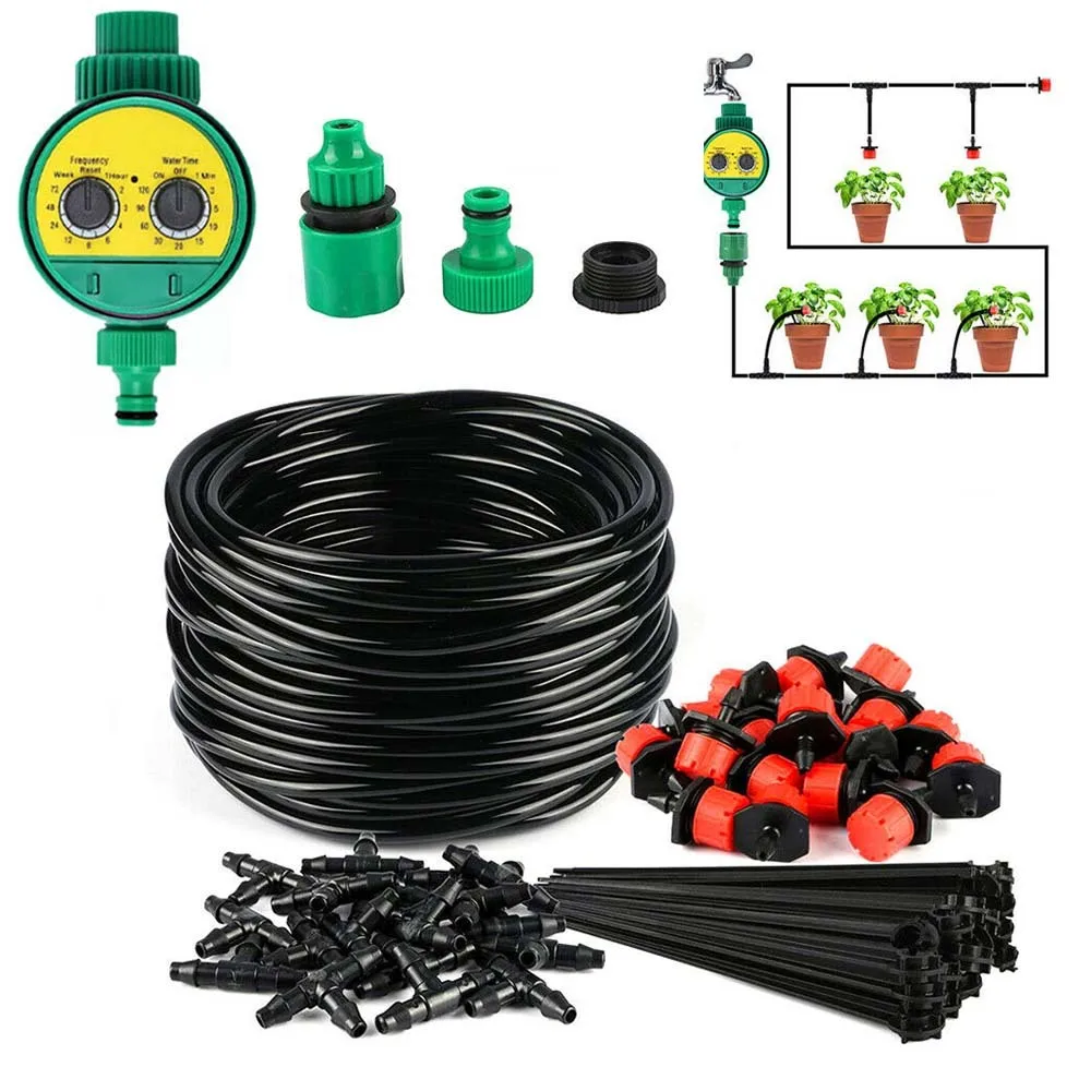 Automatic Timer Watering Irrigation System Kit Garden Hose for Plants New | Дом и сад