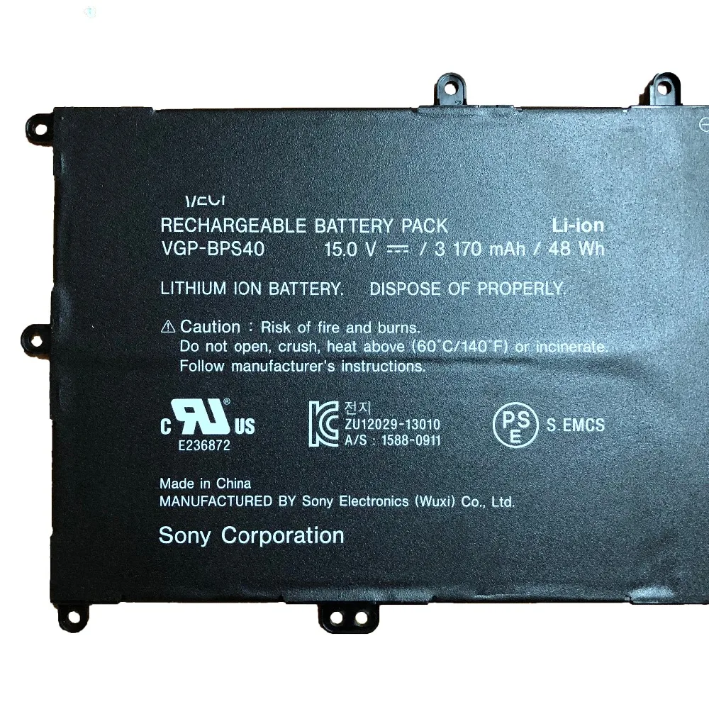 Новый оригинальный аккумулятор для ноутбука Sony Flip SVF 15A SVF15N17CXB SVF15NB1GL SVF15NB1GU SVF15NA1G 15 в 3170 мАч 48 Вт/ч|Аккумуляторы