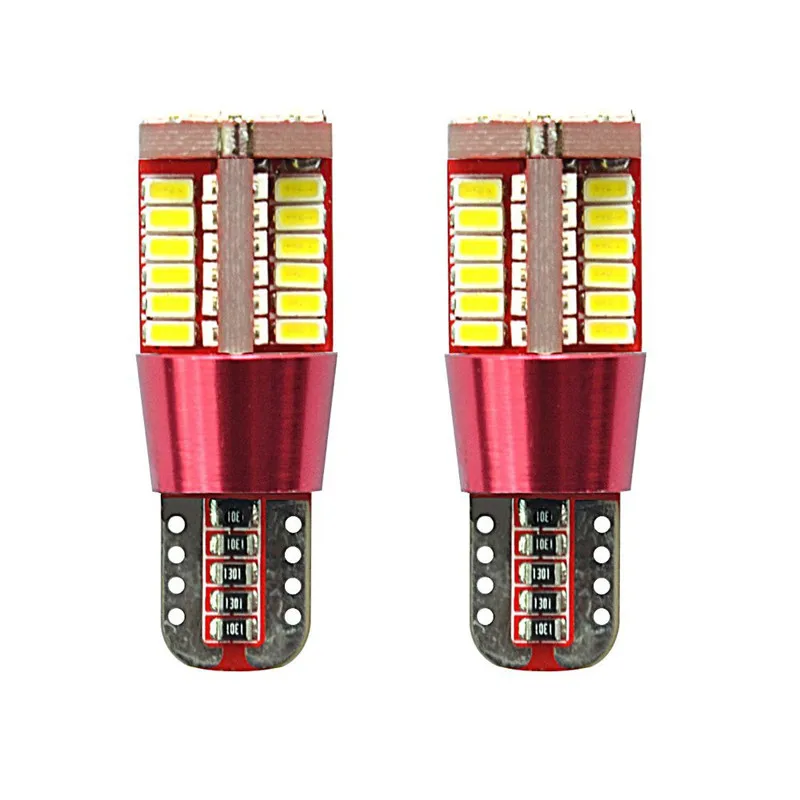 5 шт. Бесплатная Canbus T10 57smd 3014 белый светодиод для W5W 194 168 2825 автомобилей клина