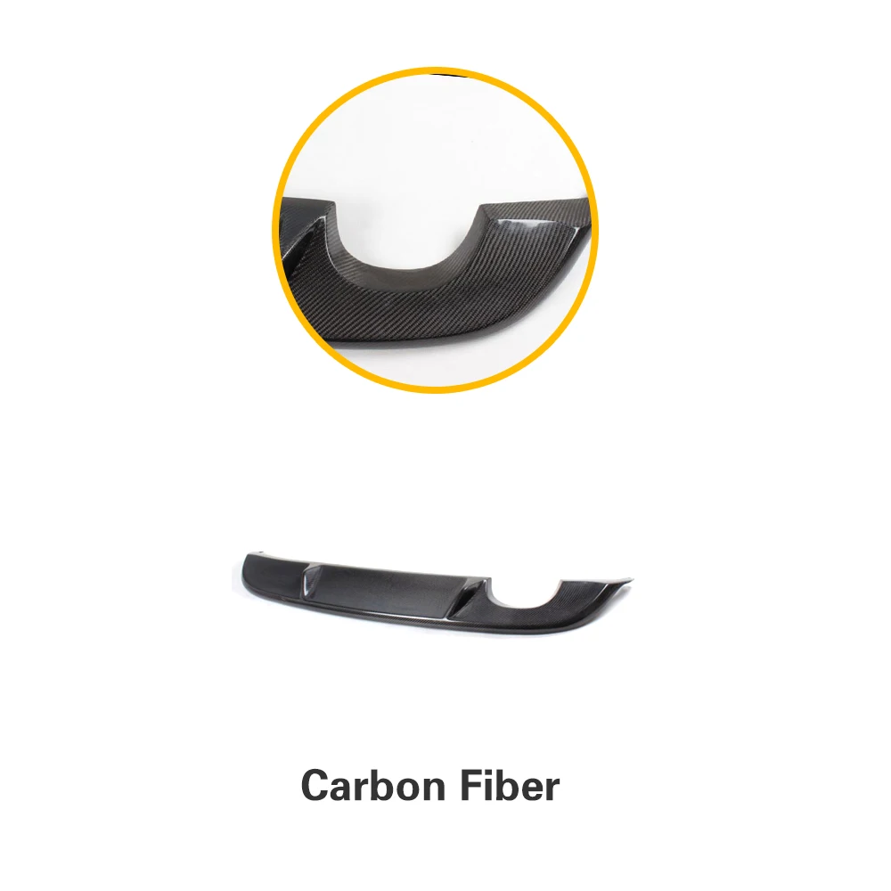 Carbon Fiber Углеродного волокна/FRP черный задний бампер диффузор спойлер для VW Golf 6 VI MK6 стандартный бампер 2010-2013 - Цвет: Carbon Fiber