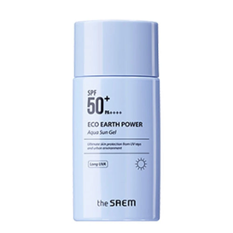 THE SAEM Eco земли Мощность Aqua солнцезащитный гель с экстрактом алоэ вера SPF50 + PA 60 г