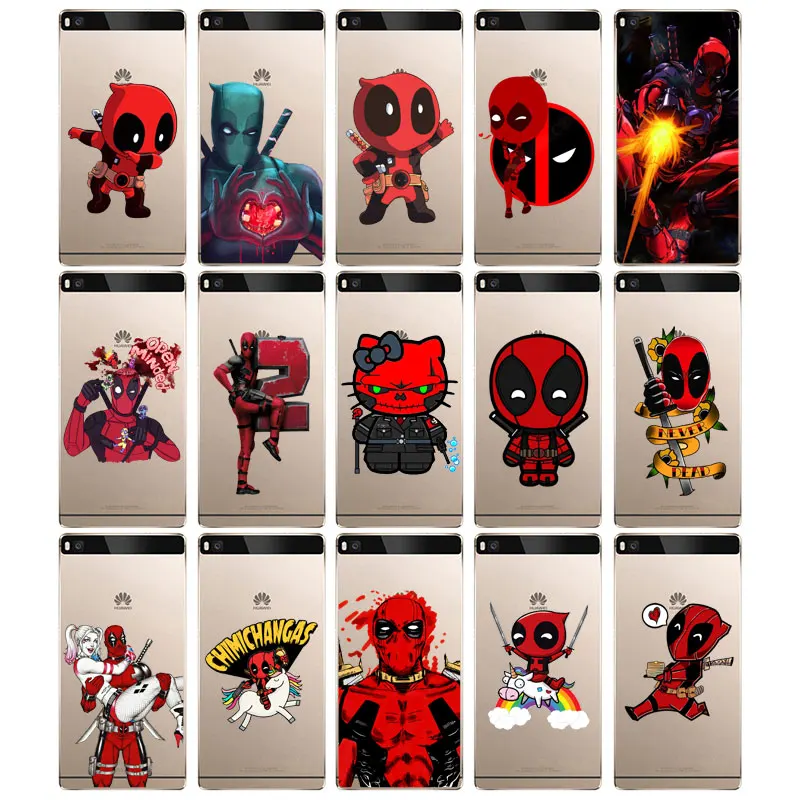 DREAMFOX N009 Cute Deadpool Soft TPU Silicone Cover For Huawei P8 P9 P10 Lite Plus 2017 Honor 8 9 Pro 6X Case |