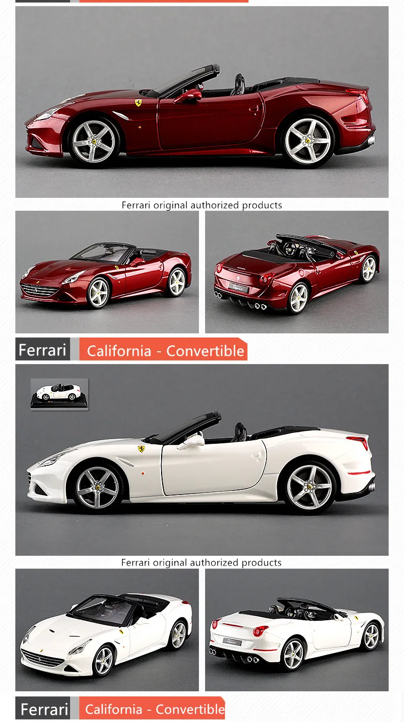 Bburago 1:24 Ferrari Enzo collection manufacturer authorized simulation alloy car model crafts decoration collection toy tools