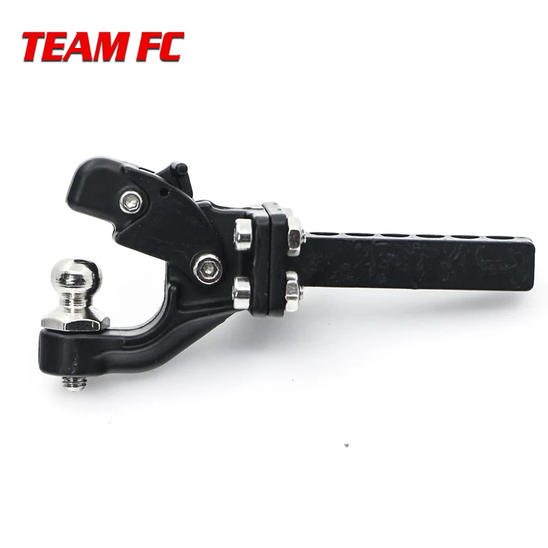 Красный металлический бампер D образное кольцо буксировочный крючок для 1/10 RC Crawler