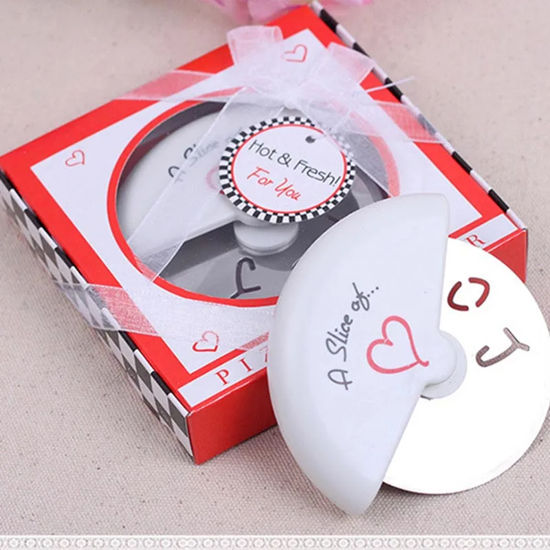 

Ynaayu 1pcs Stainless Steel Pizza Cutter 12*12*2.5CM Shape Wheels Cutter Wedding Gift Party Favors