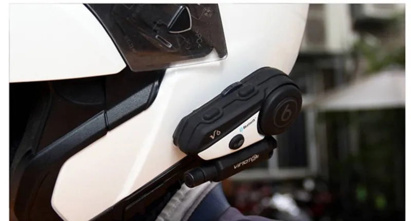 Английская версия Vimoto V6 мотоциклетный шлем гарнитура Bluetooth стерео наушники Многоточечное соединение BT Interphone