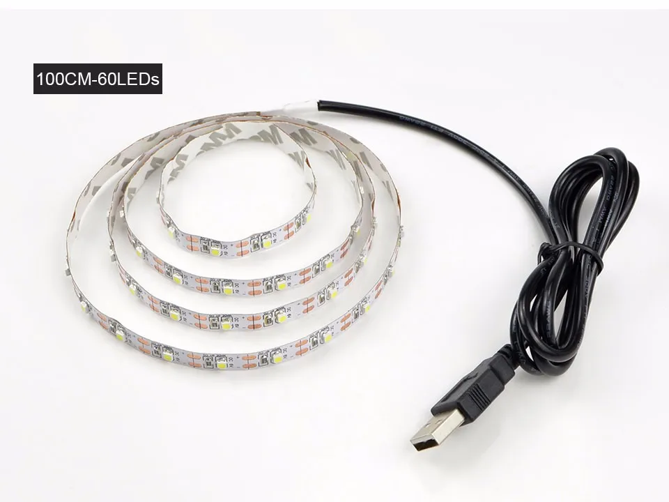 5 в USB порт светодиодная подсветка под шкаф RGB лампа для шкафа Шкаф HD tv настольное украшение для ПК светильник ing 1 м 2 м 3 м 4 м 5 м