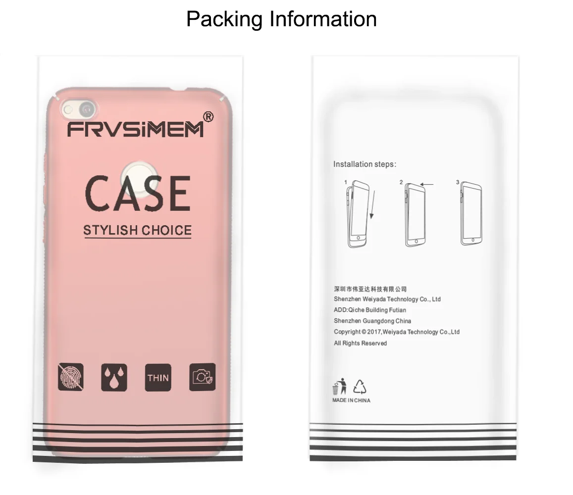 Жесткий пластиковый Чехол FRVSIMEM для Xiaomi Mi5 5S Plus A1 6 Redmi 3s 4 4A 5A Pro Note 4X Pirme специальный