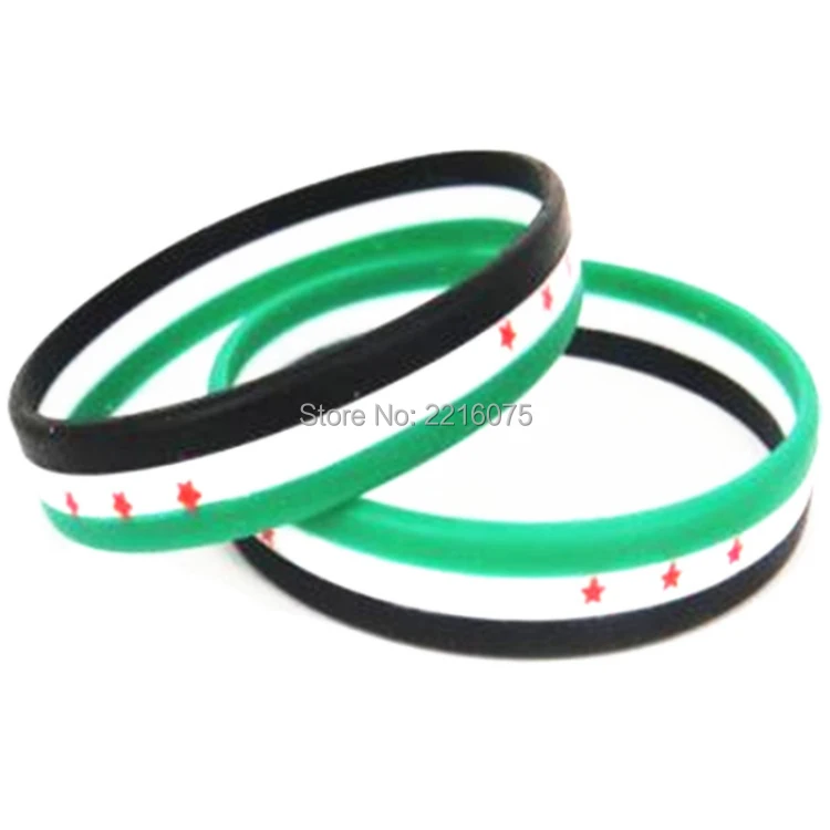1 шт. резиновые браслеты из Сирии|bracelet free shipping|rubber braceletsilicone wristband |