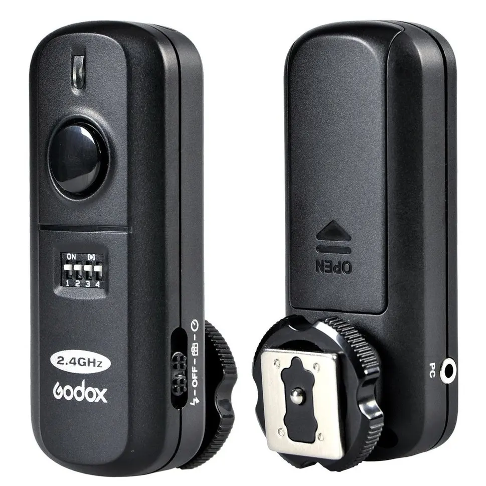 

Godox FC-16 Wireless 2.4GHz 16 Channels Shutter Release Flash Trigger for Nikon D5100 D90 D7000 D7100 D5200 D3100 D3200 Cameras