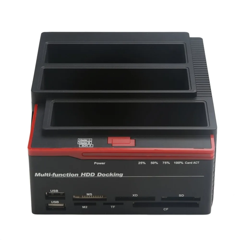 USB 3,0 до 2," 3,5" SATA IDE жесткий диск 3 слота HDD клон док-станция usb-хаб 2 ТБ 893U3ISC многоцелевой HDD док-станция