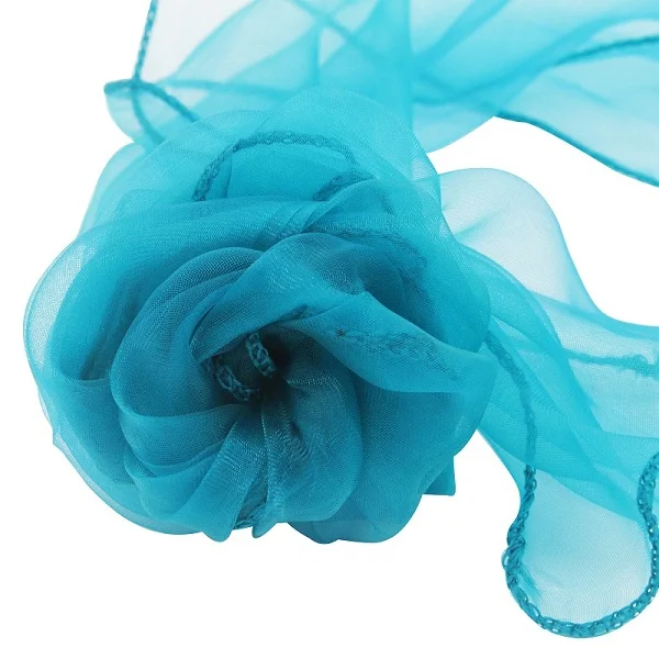 teal blue 1 шт., 18*275 см, чехлы на стулья, 30 цветов, на выбор, органза, материал, свадебный пояс, свадебные украшения, бант, Свадебный декор - Цвет: teal blue